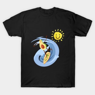 Funny Avocado Surfing T-Shirt